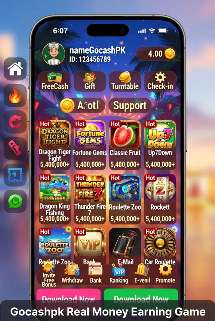 Gocashpk game